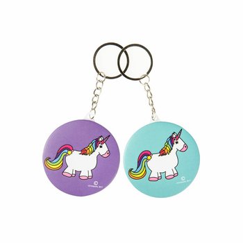 SLEUTELHANGER UNICORN / EENHOORN + SPIEGEL (48st.)
