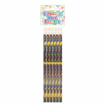 6-DELIGE SUPER HELDEN POTLOOD MET GUM SET - IN DISPLAY (24SETS.)