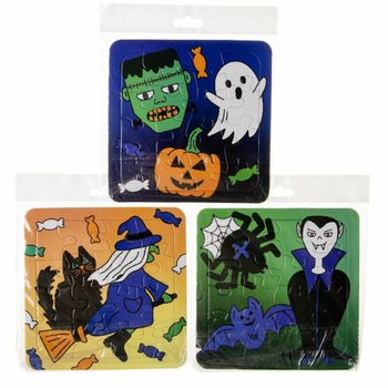 MIX HALLOWEEN PUZZELS - 14 x 14 Cm. (50st.)
