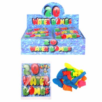 20x WATERBOMMEN IN ZAKJE IN DISPLAY (48st.)