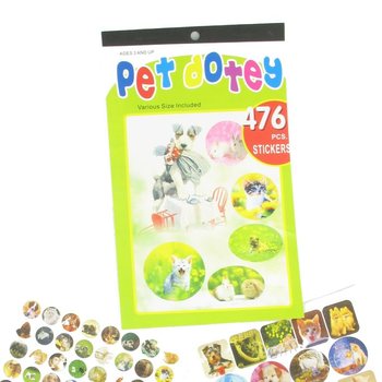 STICKER BOEKJE MODEL - DIEREN (12st.)