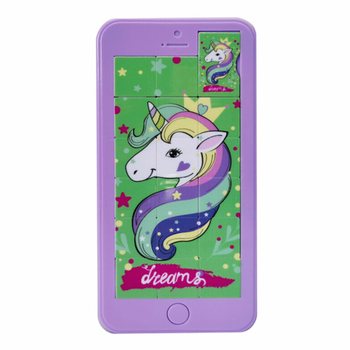 GSM SCHUIFPUZZEL – UNICORN / EENHOORN - 8x16CM  (24st.)