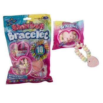 VERPAKKING MET 10 SNOEP ARMBANDEN 12 GR IN ZAK (10x12st.)