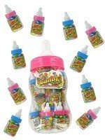 20 MINI BABY FLESJES MET SNOEP IN GROTE FLES (2x20st.)