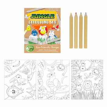 ECO FRIENDLY – JUNGLE DIEREN TEKEN SET (25st.)