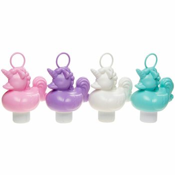 EENDJES VISSEN UNICORN / EENHOORN - MIX KLEUREN - 12 Cm. (16st.)