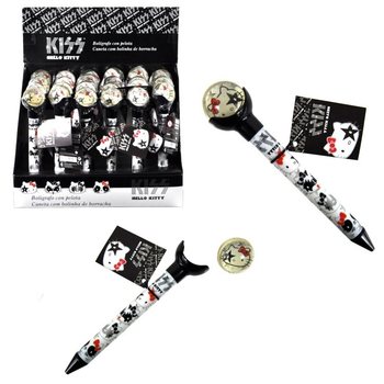 HELLO KITTY - 2 IN 1 STUITERBAL & BALPEN - ZWART (24st.)