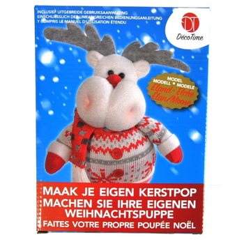 MAAK JE EIGEN PLUCHE KERSTPOP (6st.)