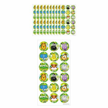 FUN STICKERS – JUNGLE 18 STICKERS PER VEL (10st.)