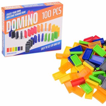 DOMINO SPEEL SET - BESTAANDE UIT: 100x DOMINO STEENTJES (1st.)