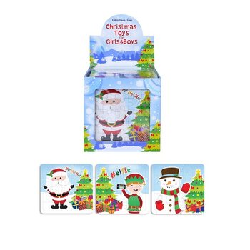 PUZZEL – KERSTMIS, 13 x12 Cm. IN DISPLAY (108st.)