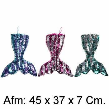 XL PLUCHE ZEEMEERMIN STAART &ndash; KUSSEN - 45 CM - MIX KLEUREN (4st.)