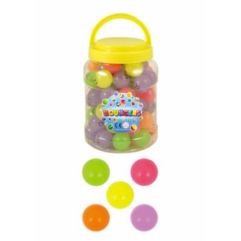 GLOW IN THE DARK STUITERBALLEN  Ø3.3 CM. IN POT (72st.)