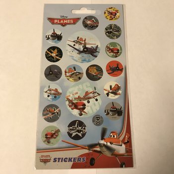 STICKERVEL: DISNEY PLANES, Afm. 20 x 10 Cm. (10st.)