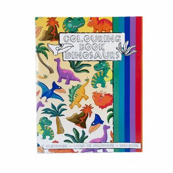 A4 - DINOSUARUS KLEURBOEK  21x28 Cm, MET STICKERS (12st.)
