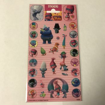 STICKERVEL: TROLLS, Afm. 20 x 10 Cm. (10st.)