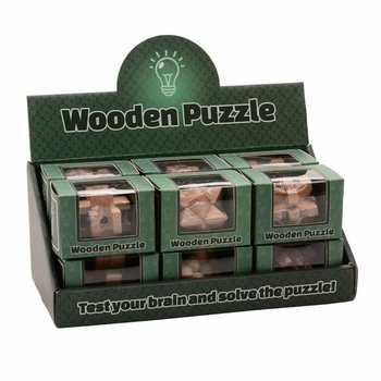 HOUTEN IQ PUZZEL IN DOOSJE (12st.)