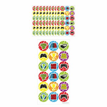 FUN STICKERS - GAMER STICKERS - 18 STICKERS PER VEL (10st.)