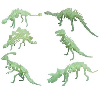 GLOW IN THE DARK 3D DINO PUZZELS (24st.)