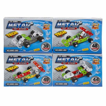 BOUW JE EIGEN METALEN RACEAUTO IN DISPLAY (24st.)