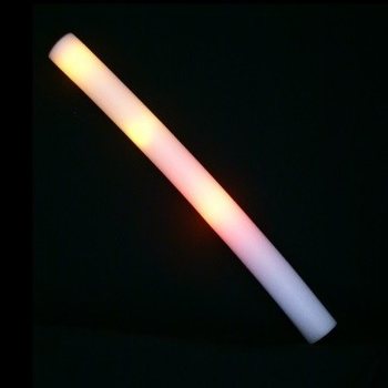 LED FOAM ENKEL COLOR - PARTY-STAAF - ORANJE (24st.)