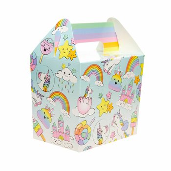 MENUBOX / TRAKTATIEDOOSJE UNICORN / EENHOORN 14x10x17 Cm. (12st.)