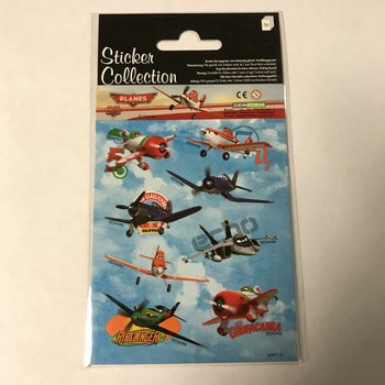 STICKERVEL: DISNEY PLANES, Afm. 16 x 9 Cm. (10st.)