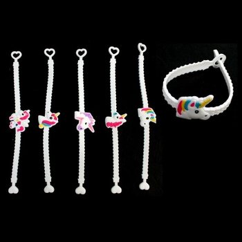 UNICORN / EENHOORN KINDER SILICONE ARMBANDEN (12st.)