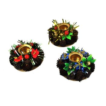 KERSTMIS KAARSENHOUDERS (9st.)