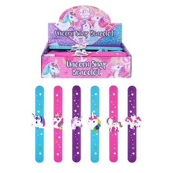 UNICORN / EENHOORN SNAP BRACELETS / CLIC ARMBANDEN (24 St.)