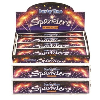6 Delige Sterretjes sets, 25 cm. (36 Verpakkingen)