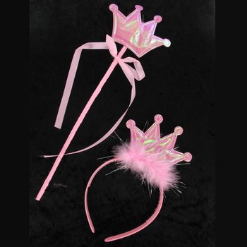 PRINSESSEN DIADEEM MET STAF (12st.)