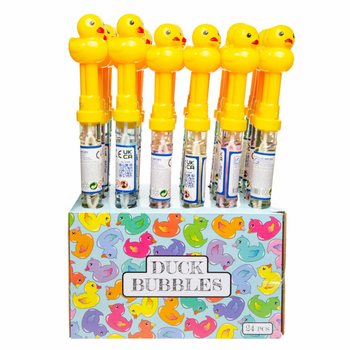 GROTE DUCK / EENDEN BUBBLE STAAF 37 Cm. IN DISPLAY (24st.)