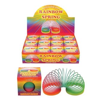 REGENBOOG SPIRAAL IN DOOS  Ø 7.5 CM. (12st.)