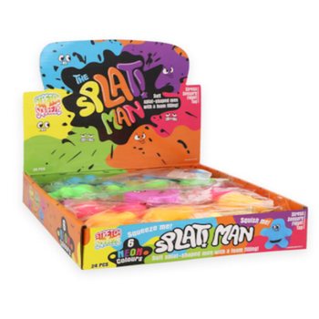 SQUEEZY SPLAT MAN - MIX KLEUREN - IN DISPLAY (24st.)