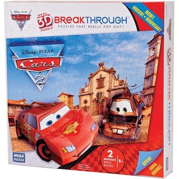 MEGAPUZZLES BREAKTROUGH 3D CARS 2 - 50671AEG
