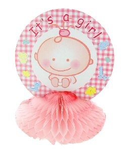 GEBOORTE TAFEL DECORATIE - BABY ROZE (12st.)