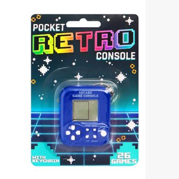 POCKET RETRO GAME CONSOLE MET SLEUTELHANGER- 26 GAMES (6st.)