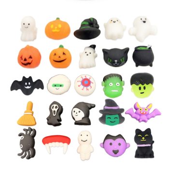 MIX HALLOWEEN SQUISHY FIGUREN IN EMMER (25st.)