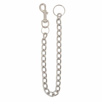 IJZEREN SLEUTELHANGERS MET EXTRA LANG METALEN KOORD (12st.)