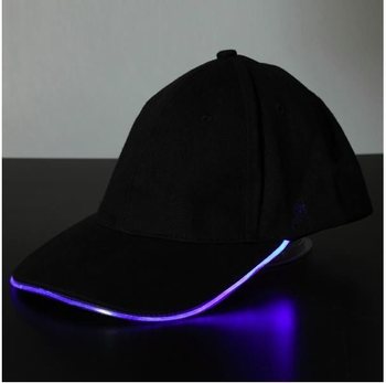 LICHTGEVENDE LED PET / PARTY CAPS - KLEUR: PAARS (12st.)