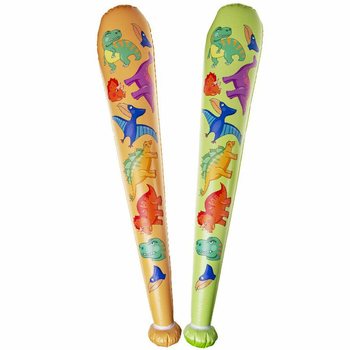 GROTE DINOSAURUS OPBLAASBARE KNUPPEL - 85CM LANG - MIX KLEUREN (12st.)