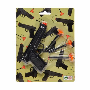 PISTOOL MET 3 ZUIGNAPPEN OP KAART (12st.)
