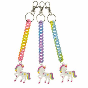 UNICORN / EENHOORN SPIRAAL SLEUTELHANGERS (24st.)