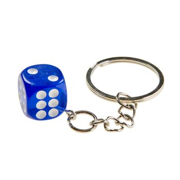 Sleutelhanger met Dobbelsteen - Mix Kleuren (48 stuks)