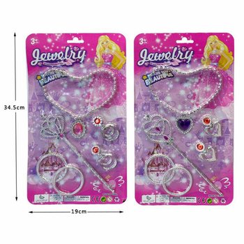 GIRLS BEAUTY SET OP KAART (12st.)