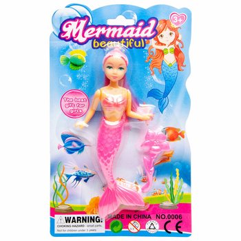 MERMAID ZEEMEERMIN POPJE OP KAART (12st.)