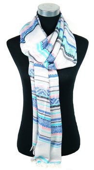 LUXE IBIZA LOOK SJAAL ZILVER/BLAUW/ZALM (1st)