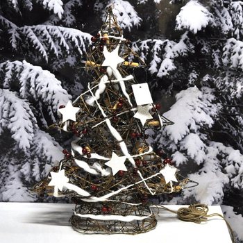 GROTE LICHTGEVENDE DECORATIE KERSTBOOM 50 CM. (1st.)