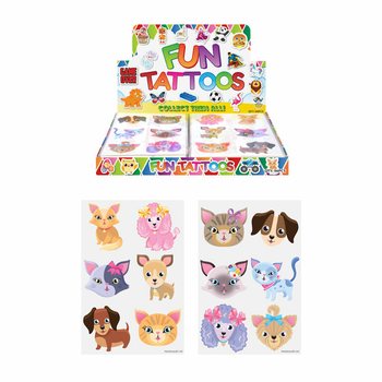 FUN TATTOOS - MODEL: KATTEN & HONDEN IN DISPLAY (96st.)